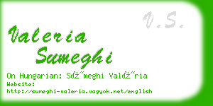 valeria sumeghi business card